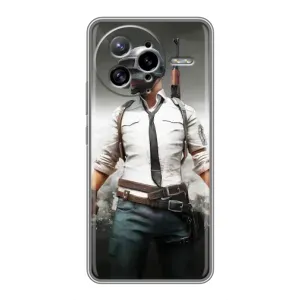 Чехол PUBG для Поко Ф7 Ультра (AlphaPrint) (Пабг мен)
