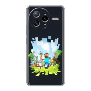 Чохол Майнкрафт на Xiaomi POCO F7 Ultra (AlphaPrint) Minecraft (персонажі Minecraft)