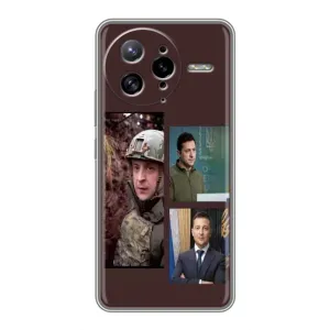 Чохол для Xiaomi POCO F7 Ultra (AlphaPrint - с принтом Зеленського) (Президент)