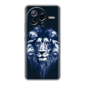 Чохол з картинкою ЛЕВ для Xiaomi POCO F7 Ultra (VPrint) (Синій Лев)