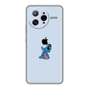 Чехол с принтом Стич на Xiaomi POCO F7 Ultra (Stitch apple)