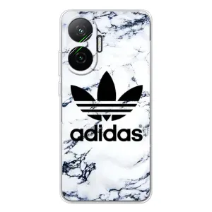 Чехлы Адидас для Xiaomi POCO F7 (AlphaPrint) (Адидас на мраморе)