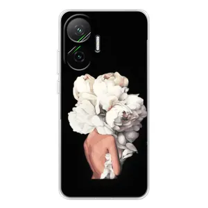 Чехлы (ART) Цветы на Xiaomi POCO F7 (VPrint) (Белые цветы)