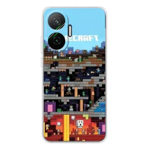 Чохол Майнкрафт на Xiaomi POCO F7 (AlphaPrint) Minecraft (фон Minecraft)