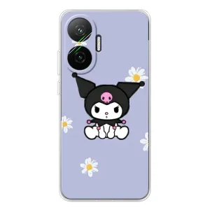 Чохол з кроликом Куромі на Xiaomi POCO F7 (Куромі в квітах)