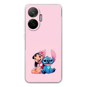 Чехол с принтом Стич на Xiaomi POCO F7 (Лило и Стич)