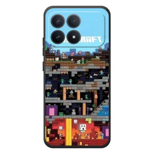 Чохол Майнкрафт на Xiaomi Poco F8 Pro (AlphaPrint) Minecraft (фон Minecraft)