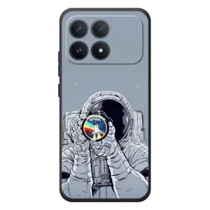 Чехол NASA для Xiaomi Poco F8 Pro (AlphaPrint) (Космонавт фото)
