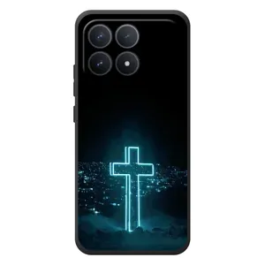 Християнські Чохли для Xiaomi Poco F8 Pro (AlphaPrint) (Хрест і місто)