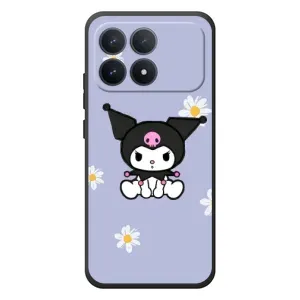 Чехол с кроликом Куроми на Xiaomi Poco F8 Pro (Куроми в цветах)
