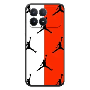 Чехлы для Xiaomi Poco F8 Pro - с картинкой JORDAN (AlphaPrint) (Лого Джордан)