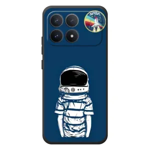 Чехол NASA для Xiaomi Poco F8 Pro (AlphaPrint) (Мальчик в шлеме)