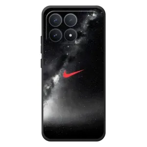 Чехол для Xiaomi Poco F8 Pro - с принтом Найк (AlphaPrint) (Найк красный)