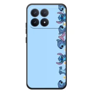 Чехол с принтом Стич на Xiaomi Poco F8 Pro (Стич фон)
