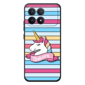 Чохол для Шіаомі Поко Ф8 Про - (Єдинорожки - Новинки) (AlphaPrint) (Unicorn)