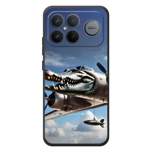 Чехол с мемом Тралалело тралала на Xiaomi Poco F8 Ultra (Бомбардиро крокодило)