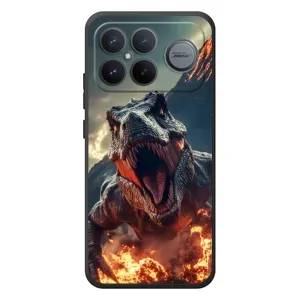 Чохол з картинкою 'Хижаки' для Xiaomi Poco F8 Ultra (Вогняний динозавр)