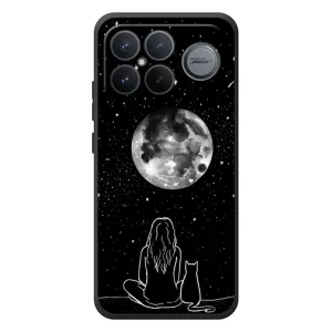 Чохол з малюнком кіт на Xiaomi Poco F8 Ultra (Дівчина з котом)