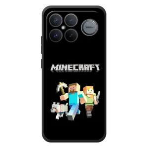 Чохол Майнкрафт на Xiaomi Poco F8 Ultra (AlphaPrint) Minecraft (герої Minecraft)