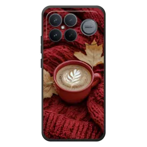 Чехол с уникальным дизайном «Осень с кофе» для Xiaomi Poco F8 Ultra (Кофе на пледе)