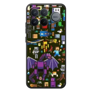 Чохол Майнкрафт на Xiaomi Poco F8 Ultra (AlphaPrint) Minecraft (Колаж Майнкрафт)
