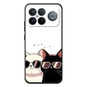 Чохол з малюнком кіт на Xiaomi Poco F8 Ultra (Коти в окулярах)