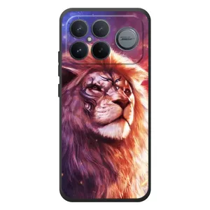 Чехол со Львом для Xiaomi Poco F8 Ultra (VPrint) (Красочный Лев)