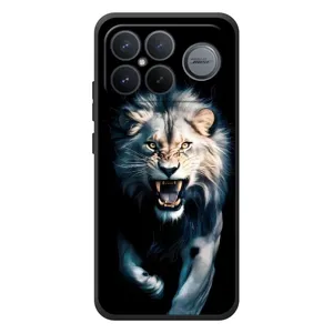 Чохол з картинкою 'Хижаки' для Xiaomi Poco F8 Ultra (Лев у темряві)