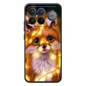 Чохли з картинкою Лисичка для Xiaomi Poco F8 Ultra (VPrint) (Лисичка в гірляндах)