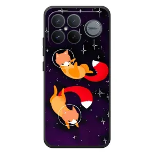 Чохли з картинкою Лисичка для Xiaomi Poco F8 Ultra (VPrint) (Лисички космонавти)
