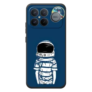 Чехол NASA для Xiaomi Poco F8 Ultra (AlphaPrint) (Мальчик в шлеме)