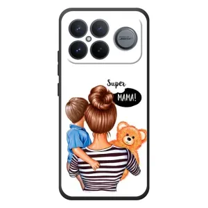 Чехол с печатью для Xiaomi Poco F8 Ultra - (Мама с ребенком) (AlphaPrint) (Мама с сыном)