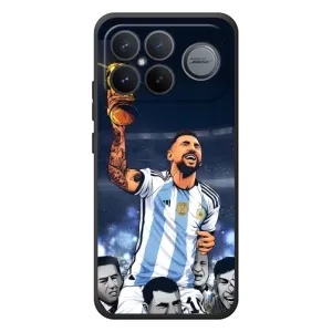 Чохли для Xiaomi Poco F8 Ultra (Leo чемпіон) (AlphaPrint) (Мессі з кубком)