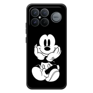 Эксклюзивный чехол для Xiaomi Poco F8 Ultra (AlphaPrint - Мультяшные) (Микки на черном)