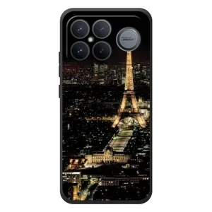 Чехол Эйфелева Башня для Xiaomi Poco F8 Ultra - (AlphaPrint) (Ночной Париж)