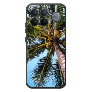 Силиконовый чехол с КАРТИНКАМИ лето для Xiaomi Poco F8 Ultra (AlphaPrint) (Пальма)