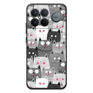 Чохли з Котиками для Xiaomi Poco F8 Ultra (VPrint) (Мальовані котики)