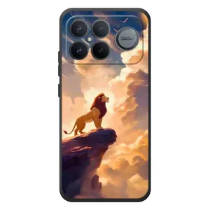 Чехол Король лев на :Xiaomi Поко F8 Ультра (Симба на скале)