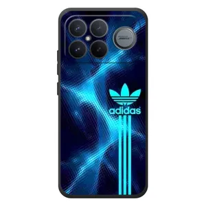Чехлы Адидас для Xiaomi Poco F8 Ultra (AlphaPrint) (Синий Адидас)