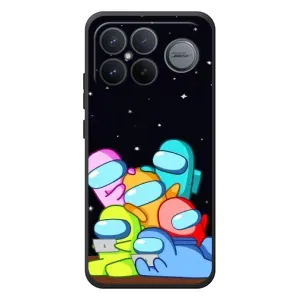 Чехол Амонг Ас для Xiaomi Poco F8 Ultra (AlphaPrint) (Скины в космосе)