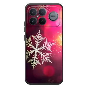 Новогодние Чехлы для :Xiaomi Поко F8 Ультра (VPrint) (Снежинка)