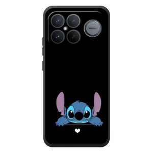 Чехол с принтом Стич на Xiaomi Poco F8 Ultra (Стич на черном)
