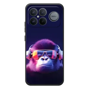 Чехол с Обезьянами Xiaomi Poco F8 Ultra - (AlphaPrint) (Стильная обезьяна)
