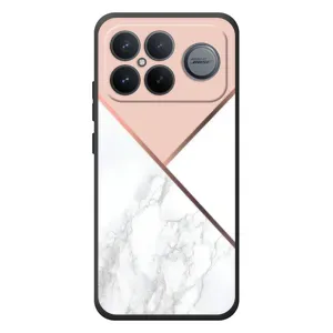 Мраморный чехол на Xiaomi Poco F8 Ultra (VPrint) (Тройной мрамор)