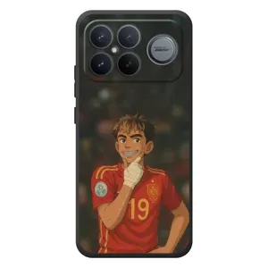 Чехол с футболистом Ламин Ямаль Xiaomi Poco F8 Ultra (Ямаль аниме)