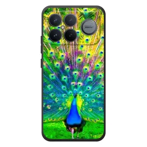 Чехол с птицами на Xiaomi Poco F8 Ultra (VPrint) (Яркий Павлин)