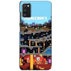 Чехол Майнкрафт на Xiaomi POCO M3 Pro (4G/5G) (AlphaPrint) Minecraft (фон Minecraft)