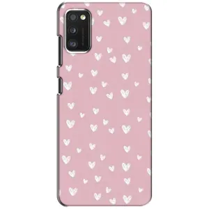 Чехол с розовым рисунком для Xiaomi POCO M3 Pro (4G/5G) (Сердечки на розовом)