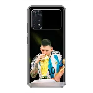 Чохли для Xiaomi POCO M4 Pro 5G (Leo чемпіон) (AlphaPrint) (Кубок Мессі)