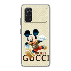 Чехол Disney Mouse Xiaomi POCO M4 Pro 5G (PREMIUMPrint) (Mikki Gucci)